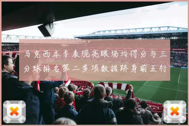 马克西本季表现亮眼场均得分与三分球排名第二多项数据跻身前五行列